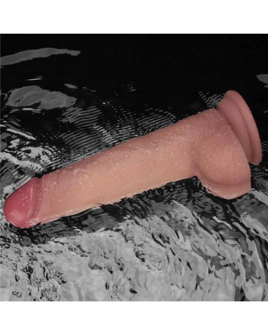 Реалістичний вібратор - Vibrating Sliding Skin Pro II Dual Layer Silicone Dong 8.5 Реалістичний вібратор - Vibrating Sliding Skin Pro II Dual Layer Silicone Dong 8.5