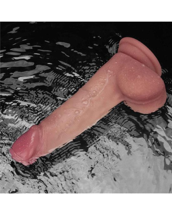 Реалістичний вібратор - Vibrating Sliding Skin Pro II Dual Layer Silicone Dong 8 Реалістичний вібратор - Vibrating Sliding Skin Pro II Dual Layer Silicone Dong 8