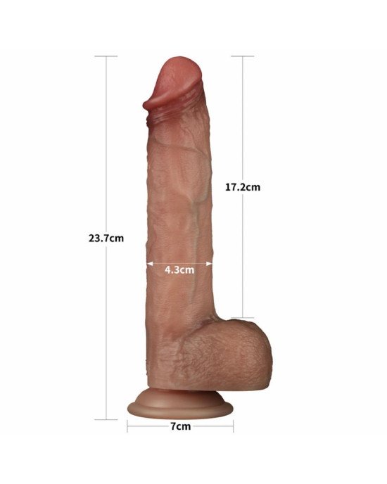 Фалоімітатор - Sliding Skin Pro Dual Layer Silicone Dong 9 Фалоімітатор - Sliding Skin Pro Dual Layer Silicone Dong 9