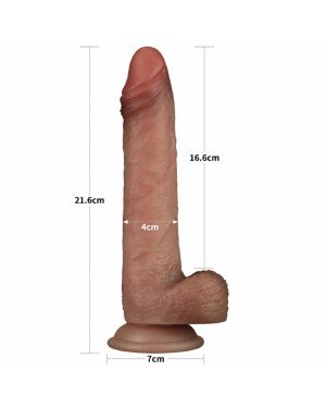Фалоімітатор - Sliding Skin Pro Dual Layer Silicone Dong 8.5