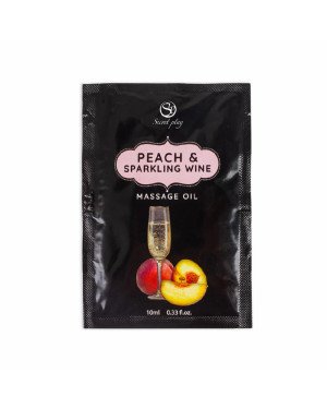 Масажна олійка - Secret Play Peach & Sparkling Wine, 10 мл