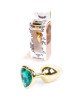 Анальна пробка - Jewellery Gold Heart PLUG- Green Анальна пробка - Jewellery Gold Heart PLUG- Green