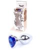 Анальна пробка - Jewellery Silver Heart PLUG- Dark Blue Анальна пробка - Jewellery Silver Heart PLUG- Dark Blue