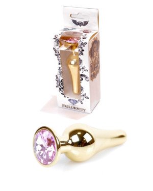 Анальна пробка - Jewellery Gold BUTT PLUG- Rose