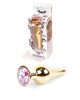 Анальна пробка - Jewellery Gold BUTT PLUG- Rose