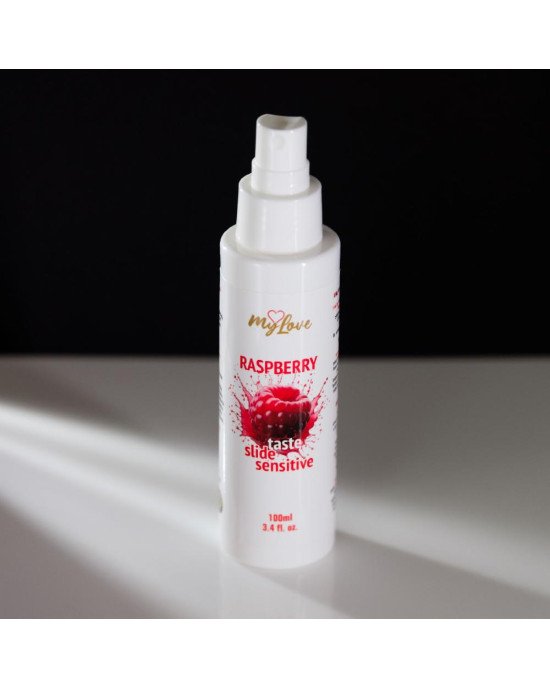 Інтимний гель-лубрикант - MyLove Taste-Slide Sensitive Raspberry, 100 мл Інтимний гель-лубрикант - MyLove Taste-Slide Sensitive Raspberry, 100 мл