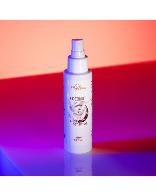 Інтимний гель-лубрикант - MyLove Taste Slide Sensitive Coconut, 100 мл Інтимний гель-лубрикант - MyLove Taste Slide Sensitive Coconut, 100 мл