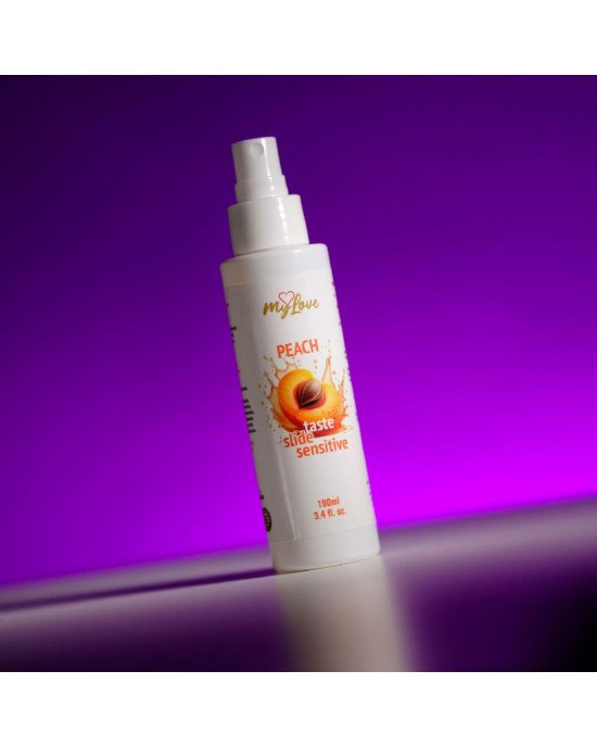 Інтимний гель-лубрикант - MyLove Taste Slide Sensitive Peach, 100 мл Інтимний гель-лубрикант - MyLove Taste Slide Sensitive Peach, 100 мл
