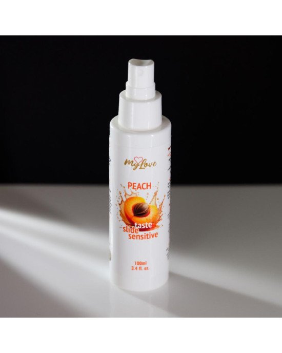 Інтимний гель-лубрикант - MyLove Taste Slide Sensitive Peach, 100 мл Інтимний гель-лубрикант - MyLove Taste Slide Sensitive Peach, 100 мл