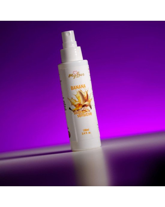 Інтимний гель-лубрикант - MyLove Taste Slide Sensitive Banana, 100 мл Інтимний гель-лубрикант - MyLove Taste Slide Sensitive Banana, 100 мл