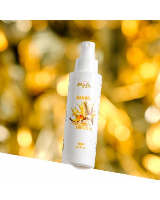Інтимний гель-лубрикант - MyLove Taste Slide Sensitive Banana, 100 мл Інтимний гель-лубрикант - MyLove Taste Slide Sensitive Banana, 100 мл