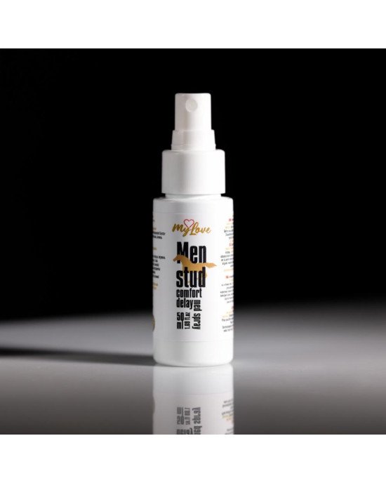 Пролонгуючий спрей-лубрикант для чоловіків - MyLove Men Stud Comfort Delay Med Spray, 50 мл Пролонгуючий спрей-лубрикант для чоловіків - MyLove Men Stud Comfort Delay Med Spray, 50 мл