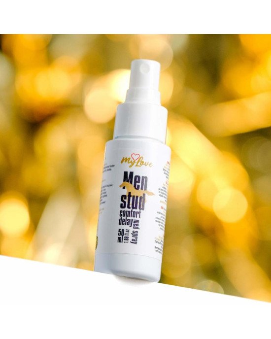 Пролонгуючий спрей-лубрикант для чоловіків - MyLove Men Stud Comfort Delay Med Spray, 50 мл Пролонгуючий спрей-лубрикант для чоловіків - MyLove Men Stud Comfort Delay Med Spray, 50 мл