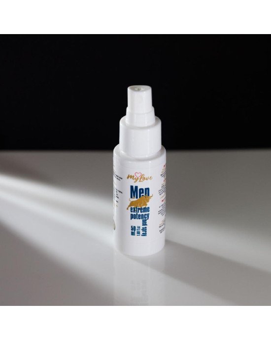 Інтимний спрей-лубрикант для чоловіків - MyLove Man Extreme Potency Med Spray, 50 мл Інтимний спрей-лубрикант для чоловіків - MyLove Man Extreme Potency Med Spray, 50 мл