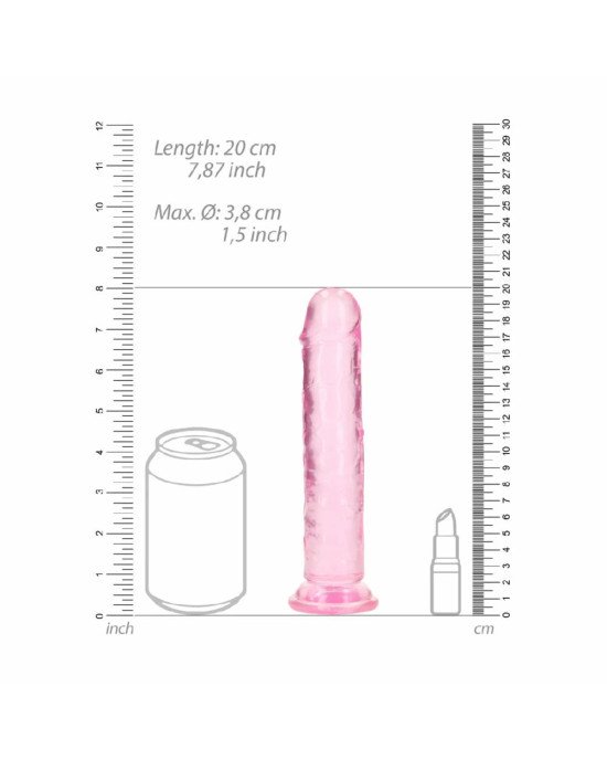 Фалоімітатор - Realrock Dildo 7'' Pink Фалоімітатор - Realrock Dildo 7'' Pink