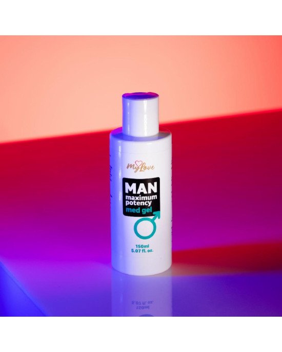Інтимний гель-лубрикант для чоловіків - MyLove Man Maximum Potency Med Gel, 150 мл Інтимний гель-лубрикант для чоловіків - MyLove Man Maximum Potency Med Gel, 150 мл