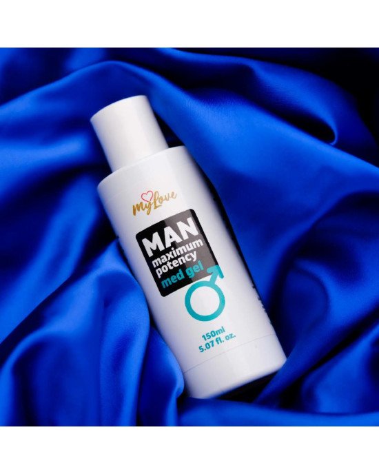 Інтимний гель-лубрикант для чоловіків - MyLove Man Maximum Potency Med Gel, 150 мл Інтимний гель-лубрикант для чоловіків - MyLove Man Maximum Potency Med Gel, 150 мл