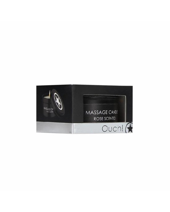 Масажна свічка - Ouch! Massage Candle Rose Scented, 100 г