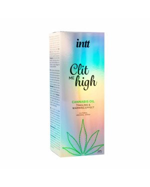 Збуджуючий спрей для клітора - Intt Clit Me High Cannabis Oil Tingling and Warming Effect, 12 мл