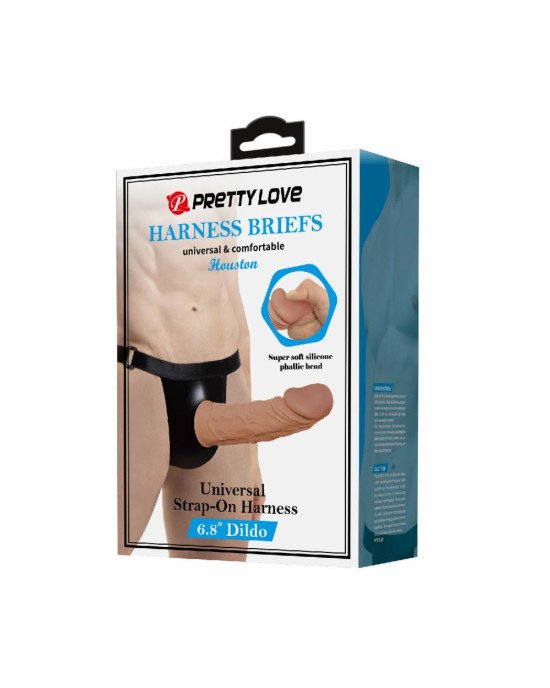 Страпон - Pretty Love Harness Briefs Houston 6.8 Страпон - Pretty Love Harness Briefs Houston 6.8