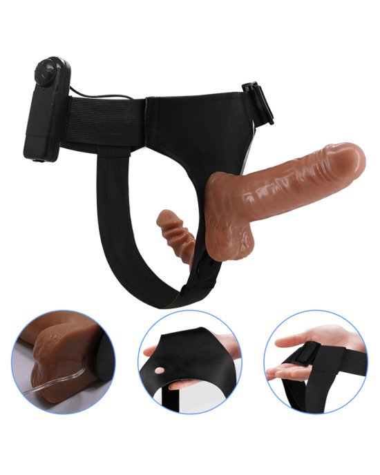 Страпон - Ultra Vibrating Dual Penis Strap On 6.2 Страпон - Ultra Vibrating Dual Penis Strap On 6.2