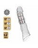 Подовжуюча насадка на член - Pretty Love Extension Penis Sleeve Clear, 28 см