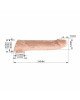 Подовжуюча насадка на член - Pretty Love Extension Penis Sleeve Flesh, 26 см Подовжуюча насадка на член - Pretty Love Extension Penis Sleeve Flesh, 26 см