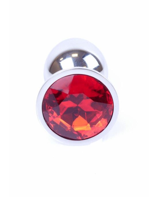 Анальна пробка - Jewellery Silver Plug - Red Анальна пробка - Jewellery Silver Plug - Red