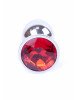 Анальна пробка - Jewellery Silver Plug - Red Анальна пробка - Jewellery Silver Plug - Red