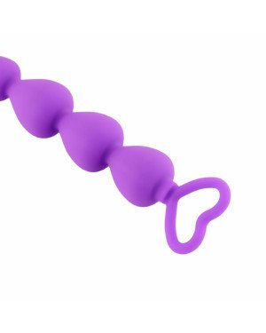 Анальний ланцюжок - Anal Beads Heart Purple Анальний ланцюжок - Anal Beads Heart Purple