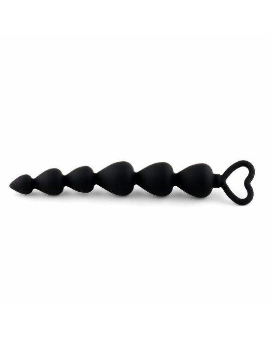 Анальний ланцюжок - Anal Beads Heart Black Анальний ланцюжок - Anal Beads Heart Black