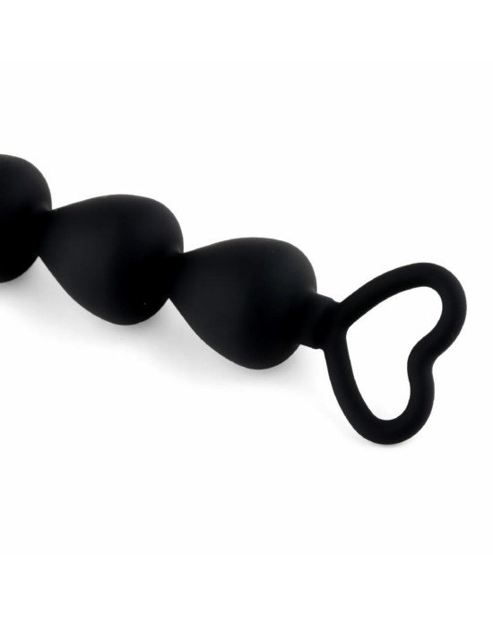Анальний ланцюжок - Anal Beads Heart Black Анальний ланцюжок - Anal Beads Heart Black