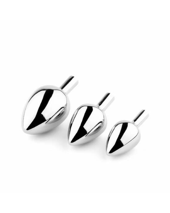 Анальна пробка зі змінними елементами - Jewellery Metal Anal Plug No. 4 Анальна пробка зі змінними елементами - Jewellery Metal Anal Plug No. 4