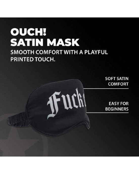 Маска на очі - Ouch! Satin Blindfold Fuck Off Black
