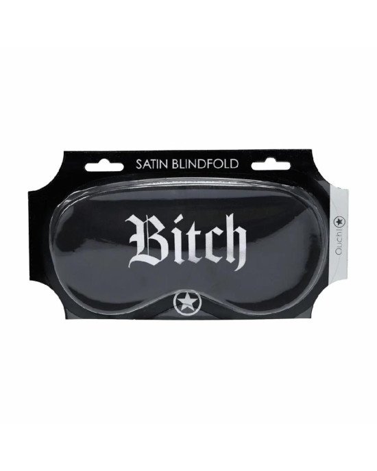 Маска на очі - Ouch! Satin Blindfold Bitch Black