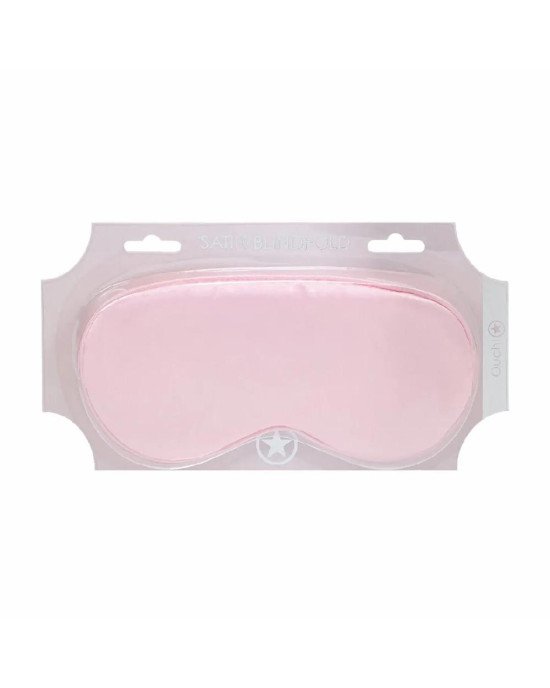 Маска на очі - Ouch! Satin Blindfold Powder Pink Маска на очі - Ouch! Satin Blindfold Powder Pink