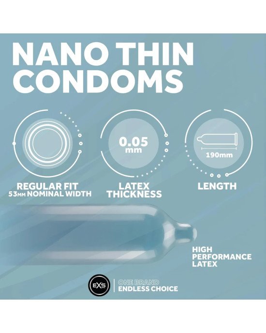 Презерватив - EXS Nano Thin Condom, 1 шт. Презерватив - EXS Nano Thin Condom, 1 шт.