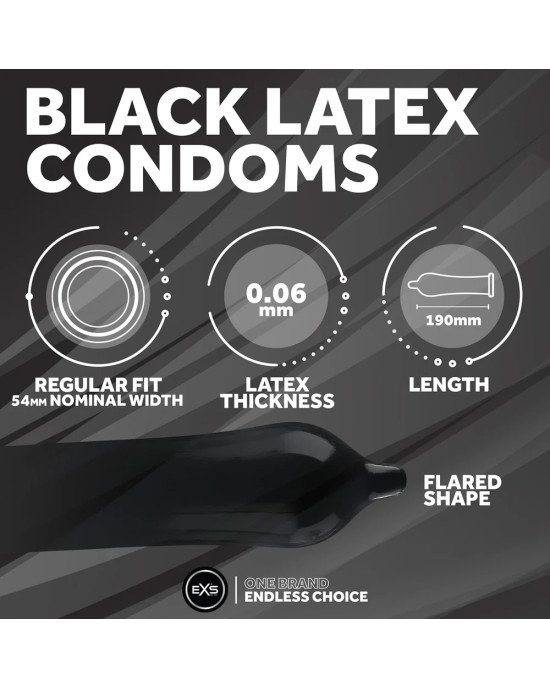 Презерватив - EXS Black Latex Condom, 1 шт. Презерватив - EXS Black Latex Condom, 1 шт.