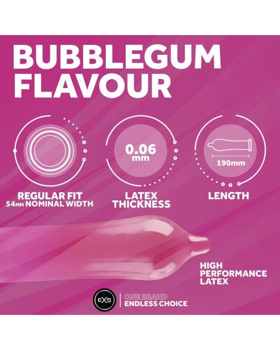 Презерватив - EXS Bubblegum Flavour Condom, 1 шт. Презерватив - EXS Bubblegum Flavour Condom, 1 шт.