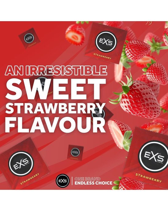 Презерватив - EXS Strawberry Flavour Condom, 1 шт. Презерватив - EXS Strawberry Flavour Condom, 1 шт.