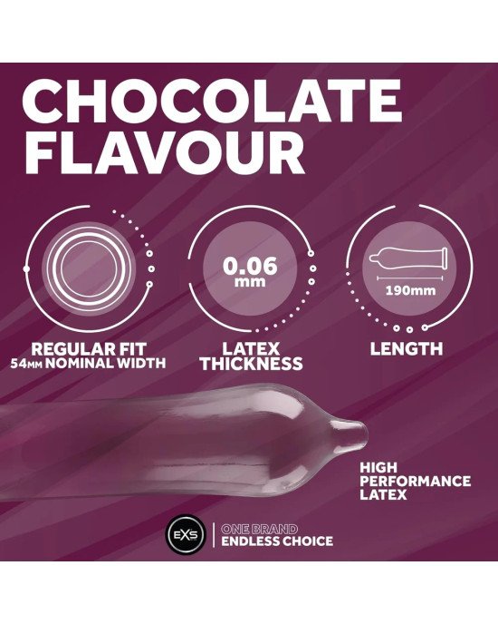 Презерватив - EXS Chocolate Flavour Condom, 1 шт.