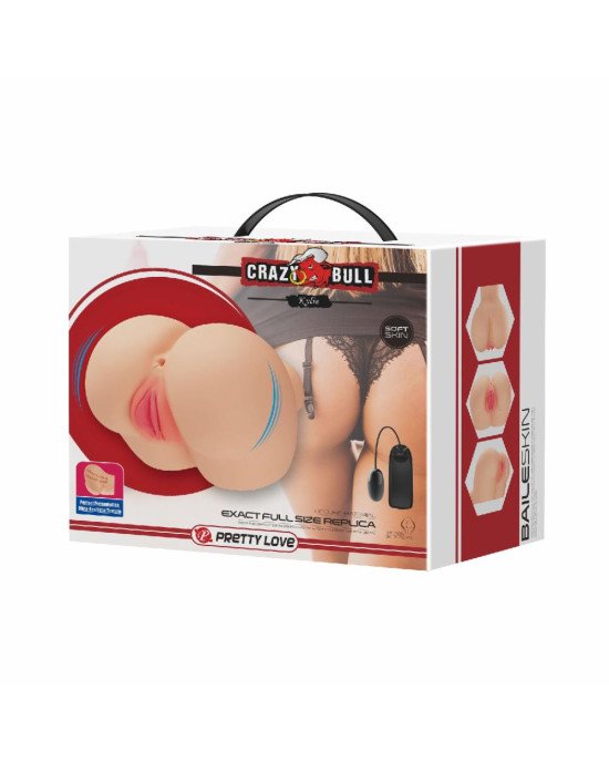 Crazy Bull vibro realistic pussy and ass masturbator Kylie Flesh Crazy Bull vibro realistic pussy and ass masturbator Kylie Flesh