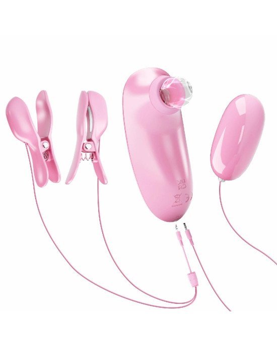 Секс набір - Pretty Love Imonie 3 in 1 Nipple Clamp & Bullet Vibrator Set Секс набір - Pretty Love Imonie 3 in 1 Nipple Clamp & Bullet Vibrator Set