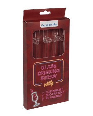 Скляні трубочки Glass Drinking Straw Willy (в наборі 3 трубочки та щіточка) Скляні трубочки Glass Drinking Straw Willy (в наборі 3 трубочки та щіточка)