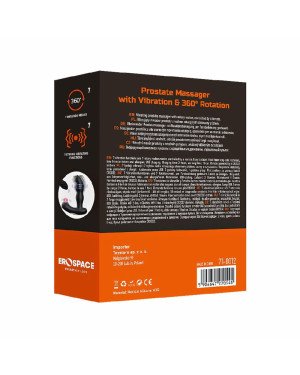 Масажер простати - Prostate Massager With Vibration & 360° Rotation Erospace Men’s Play B12