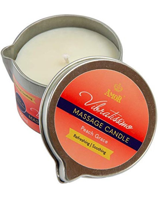 Масажна свічка - Vibratissimo Peach Grace, 100 мл