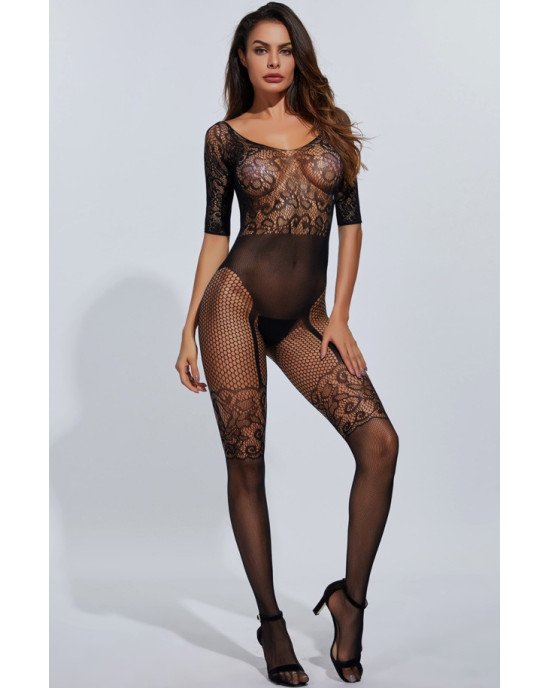Бодістокінг - Body Pleasure S/M Black Бодістокінг - Body Pleasure S/M Black