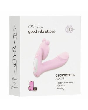 Вібратор - Silicone vibrator, 6 frequenciesFinger function, Heating + APP
