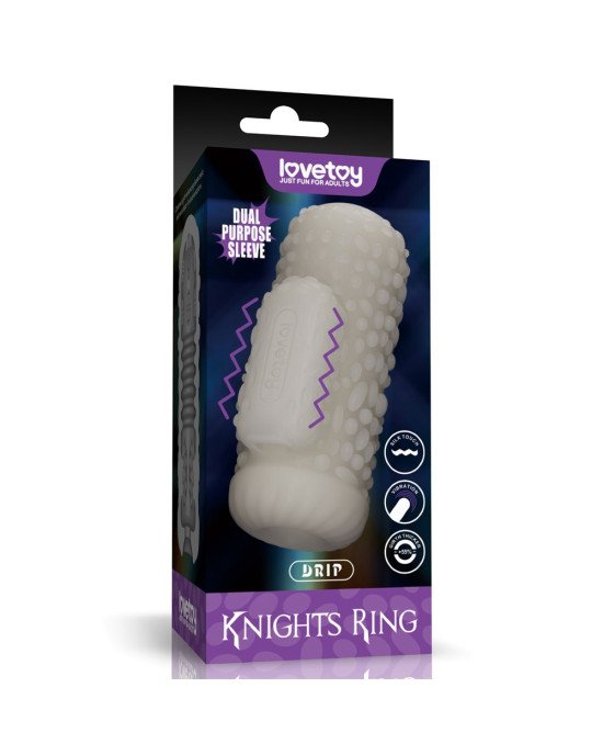 Мастурбатор - Knights Ring Vibrating Dual Purpose Sleeve-Drip Мастурбатор - Knights Ring Vibrating Dual Purpose Sleeve-Drip
