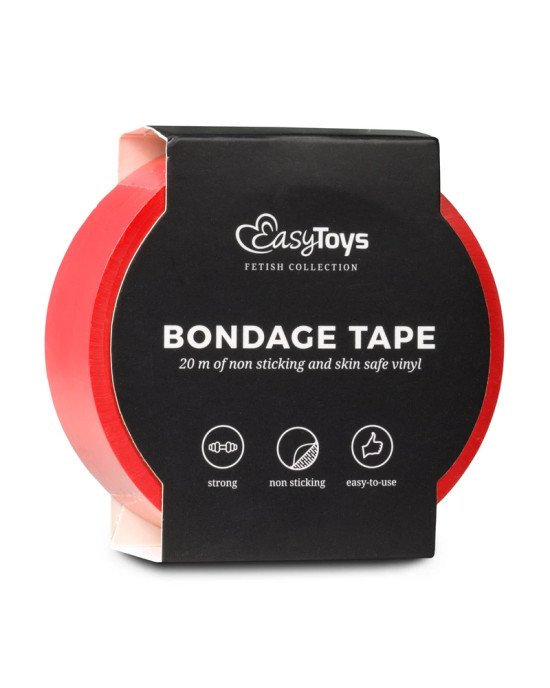 Бондажна стрічка - Fetish Collection Red Bondage Tape 20 m Бондажна стрічка - Fetish Collection Red Bondage Tape 20 m